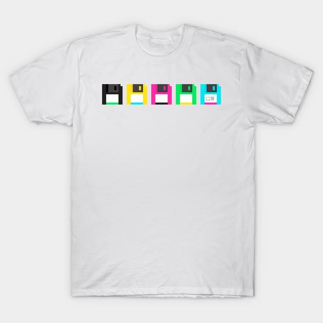 Old school floppies T-Shirt by OneBigPixel